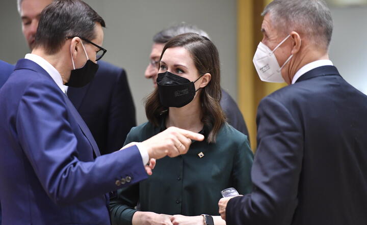 Mateusz Morawiecki, Sanna Marin, premier Finlandii i Andrej Babis, premier Czech / autor: PAP/EPA