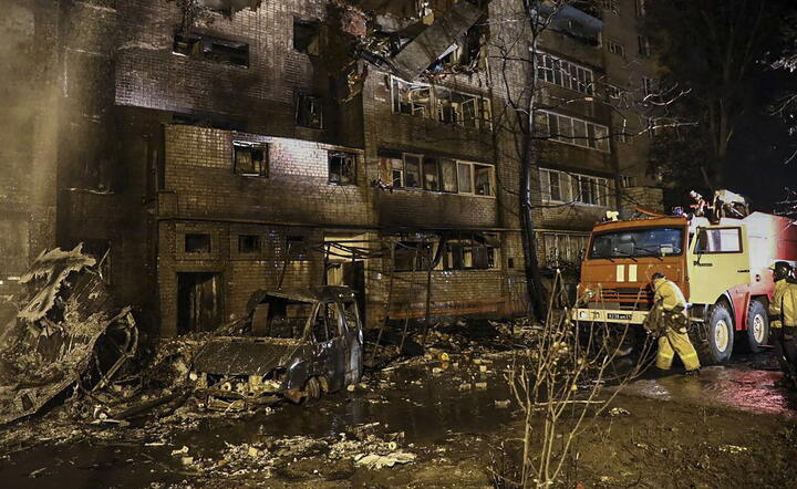 RUSSIA SU 34 BOMBER CRASH / autor: PAP/EPA/KRASNODAR KRAY GOVERNOR VINIAMIN KONDRATYEV/HANDOUT