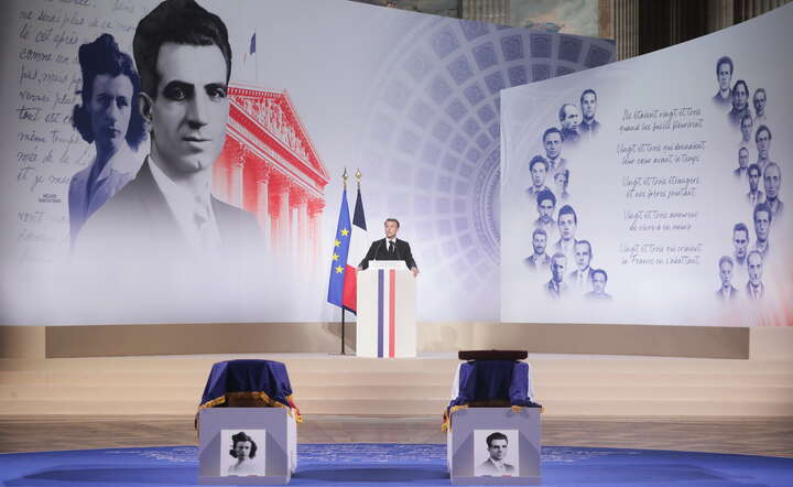 FRANCE TRIBUTE MANOUCHIAN / autor: PAP/EPA/POOL / CHRISTOPHE PETIT TESSON / POOL